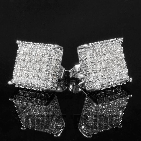 Other - New Sim. Diamond 925 Silver Studs